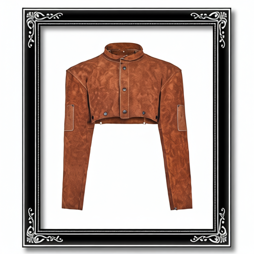 Leather Welding Cape Sleeve, Heavy Duty Flame Resistant Cowhide Safety Cape Sleeves For Men Women, Heat-Resistant For Welding, Blacksmithing, Woodworking, Gardening, XL-Size