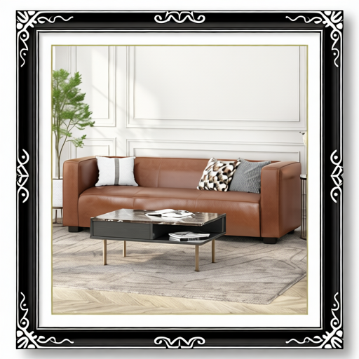 Light Brown Leather Sofa