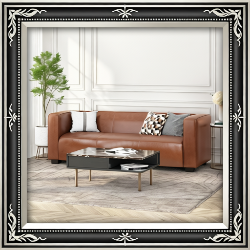 Light Brown Leather Sofa