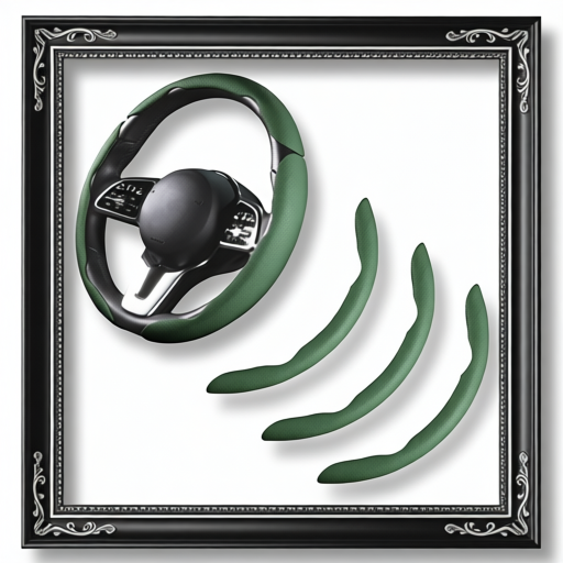 Car Steering Wheel Cover - Dark Green