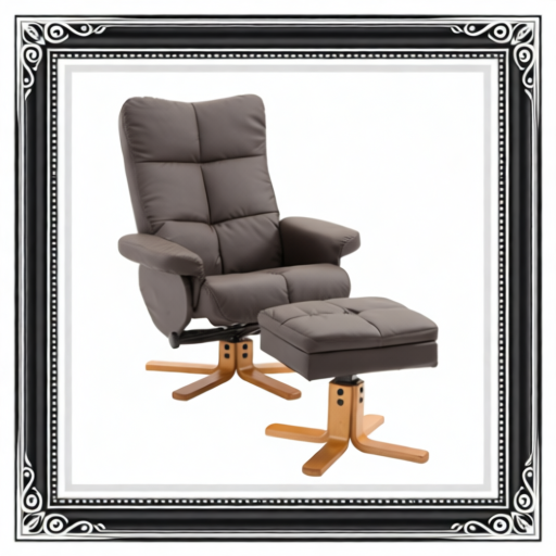 PU Leather Swivel Recliner Chair