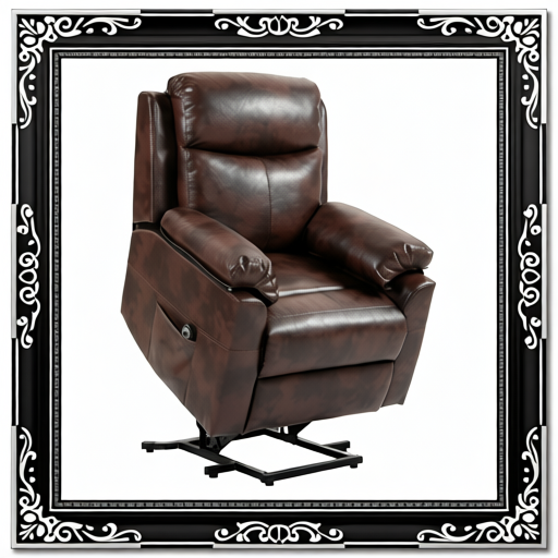 Faux Leather 70° Electric Riser Recliner Chair, Dark Brown