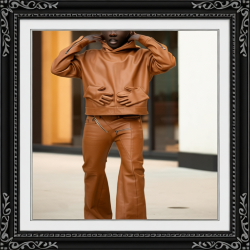 Men's Autumn & Winter Fashion Palm Pocket Leather 2-Piece Set