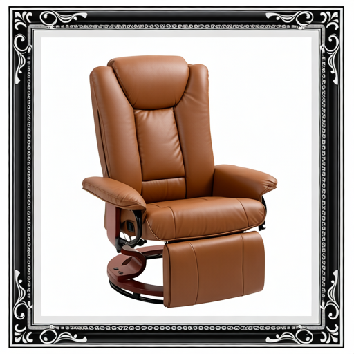 Faux Leather Recliner Chair - Brown