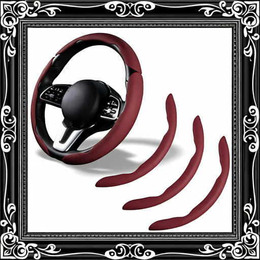 Car Steering Wheel Cover - Red Wine Color