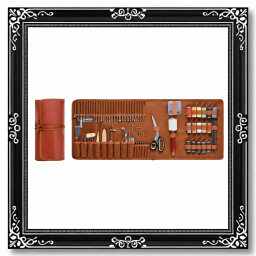 Leather Working Tools Kit, 92 PCS Leather Craft Tools With Portable Leather Storage Bag, Engraving Punching Sewing Stamping Sanding Tools, Ideal For Beginners DIY Enthusiasts And Professionals