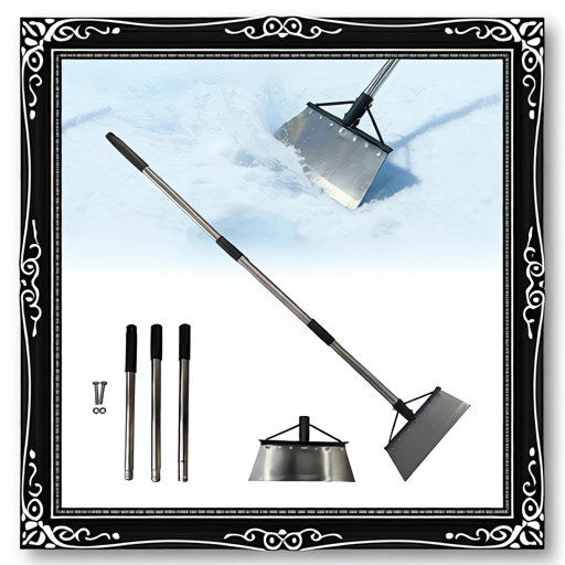 Stainless Steel Snow Shovel, Garden Shovel, Stainless Steel Shovel With A Modular Handle, Effortlessly Removes Ice, Soil, Animal Waste, Moss, And More