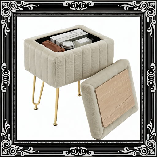 A Luxurious Seating Chair With Storage Function